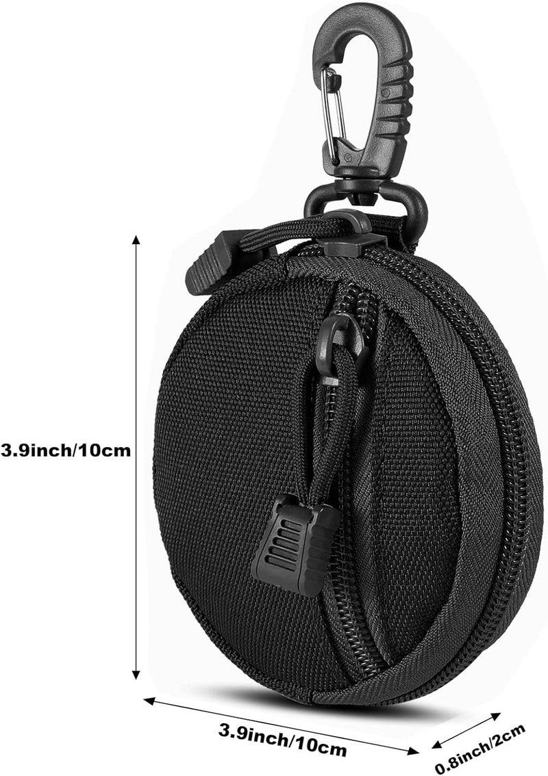 FRTKK 2 Pack Tactical Compact EDC Pouches Military Molle Utility Pouch Accessories Organizer Pouch Coin Purse Keychain Pocket Credit Card Holder Waist Pack - Image 3